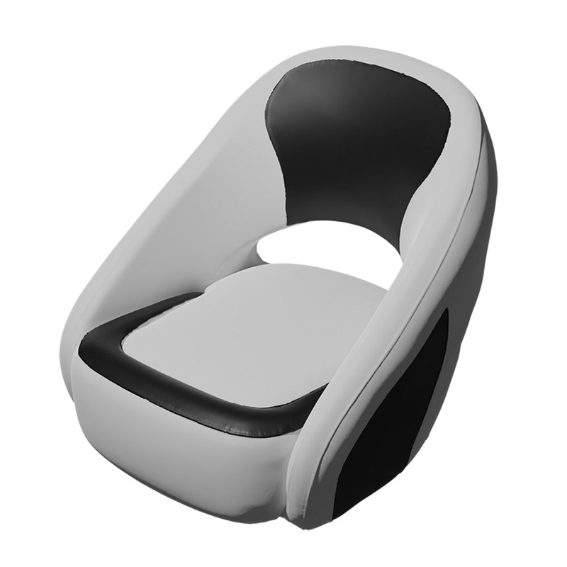 TACO Caladesi Smooth Bucket Seat – White/Black – BA2-25WHT-BLK