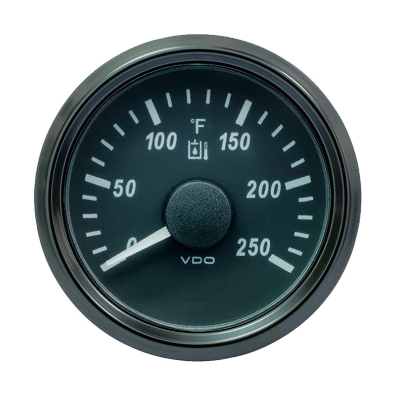VDO SingleViu 52mm (2-1/16) Hydraulic Oil Temp. Gauge – 250 DegreeF – 291-22 Ohm – A2C3916310030