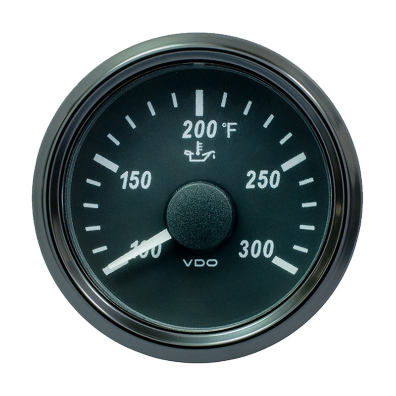 VDO SingleViu 52mm (2-1/16) Oil Temp. Gauge – 300 Degree F – 322-18 Ohm – A2C3833410030