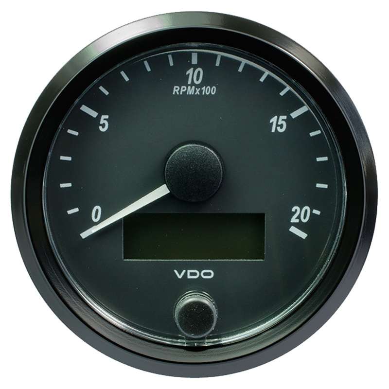 VDO SingleViu 80mm (3-1/8) Tachometer – 2000 RPM – A2C3832960030
