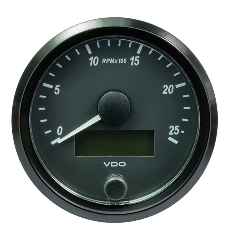 VDO SingleViu 80mm (3-1/8) Tachometer – 2500 RPM – A2C3832970030