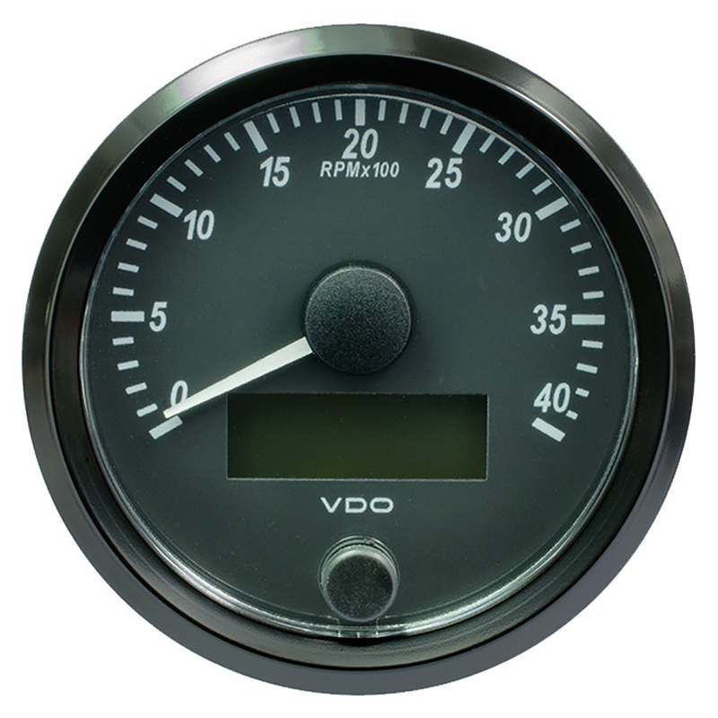 VDO SingleViu 80mm (3-1/8) Tachometer – 4,000 RPM – A2C3832990030