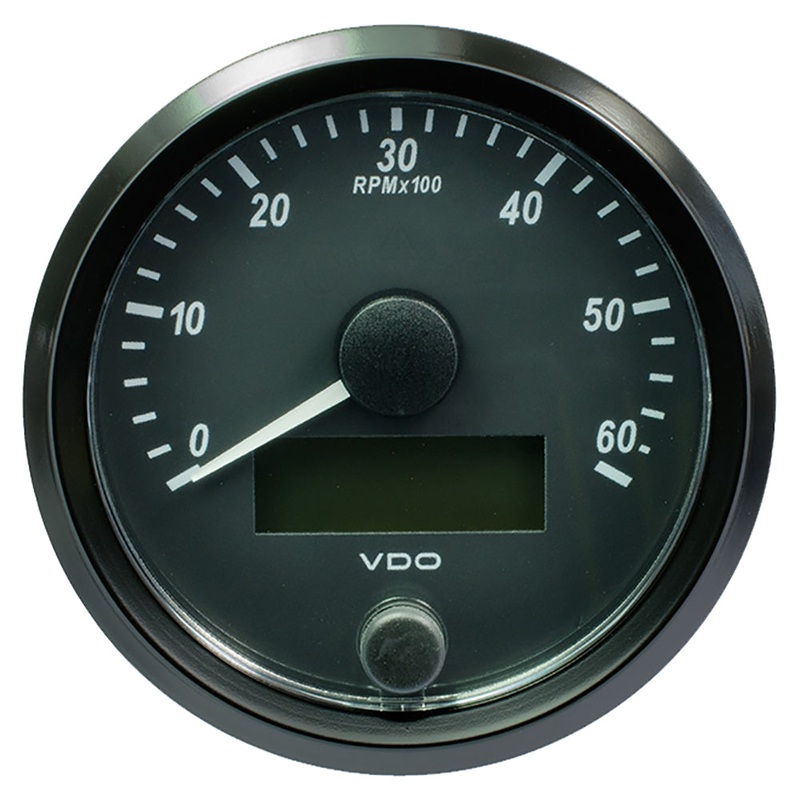 VDO SingleViu 80mm (3-1/8) Tachometer – 6,000 RPM – A2C3833010030