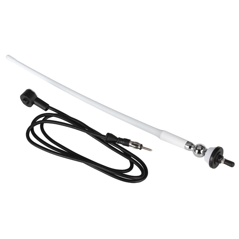 Boss Audio MRANT12W AM/FM Rubber Antenna – White – MRANT12W