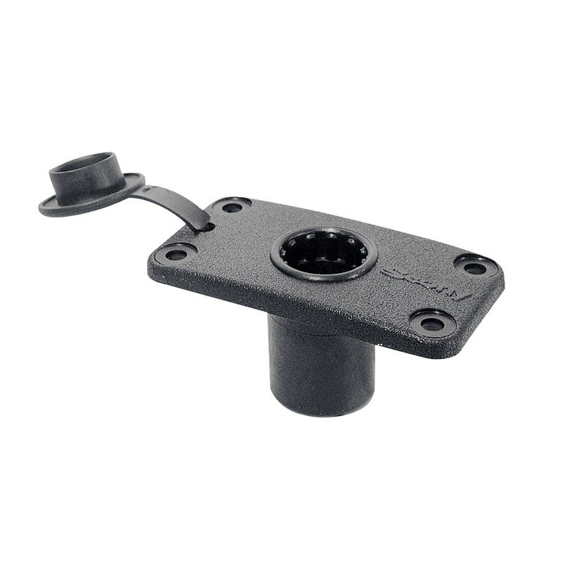 Scotty 244 Flush Deck Mount w/Rain Cap – 244-BK