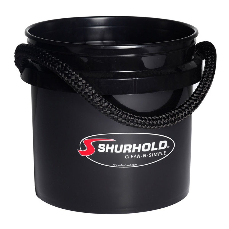 Shurhold World’s Best Rope Handle Bucket – 3.5 Gallon – Black – 2432