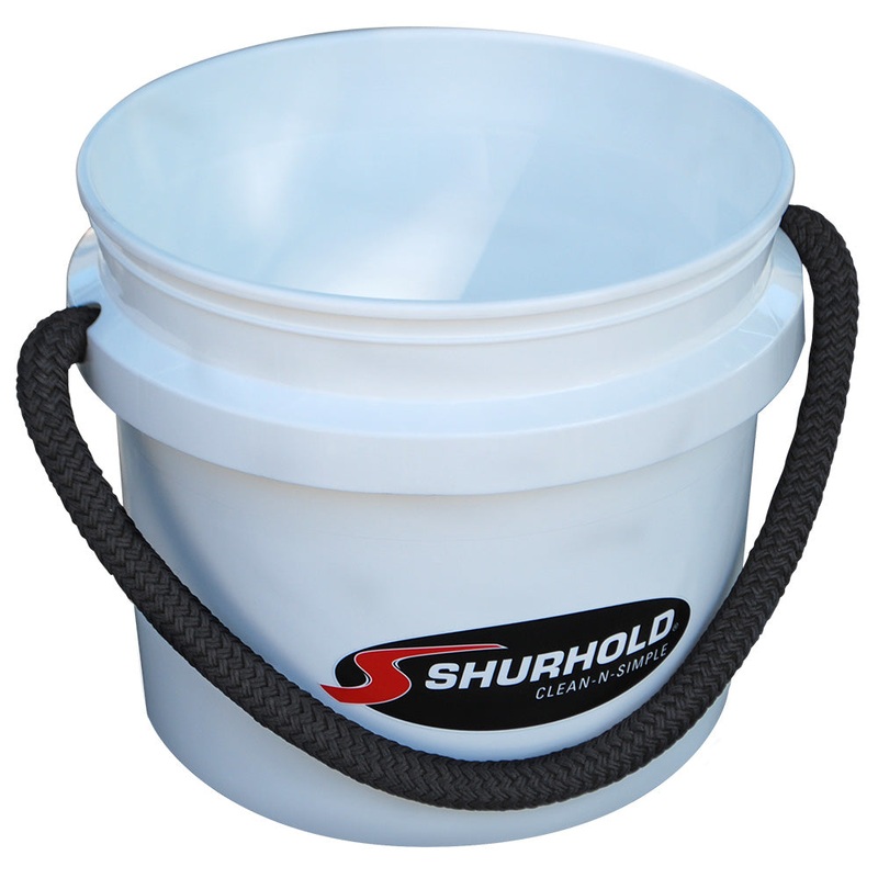 Shurhold World’s Best Rope Handle Bucket – 3.5 Gallon – White – 2431