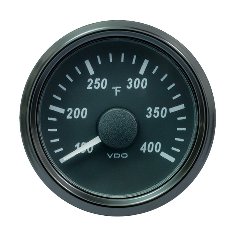 VDO SingleViu 52mm (2-1/16) Cylinder Temp. Gauge – 400 DegreeF – 471-14 Ohm – A2C3833530030