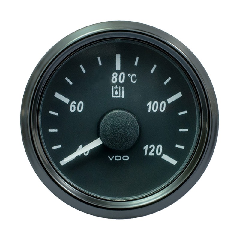 VDO SingleViu 52mm (2-1/16) Hydraulic Oil Temp. Gauge – 120 DegreeC – 291-22 Ohm – A2C3833510030