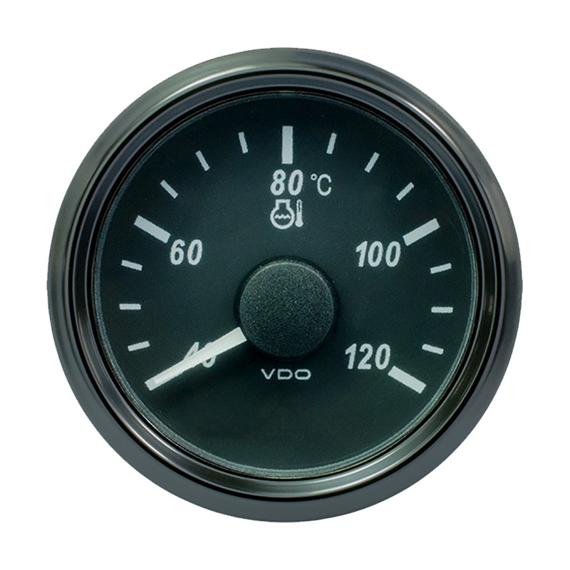 VDO SingleViu 52mm (2-1/16) Water Temp. Gauge – 120 Degree C – 291-22 ohm – A2C3833330030