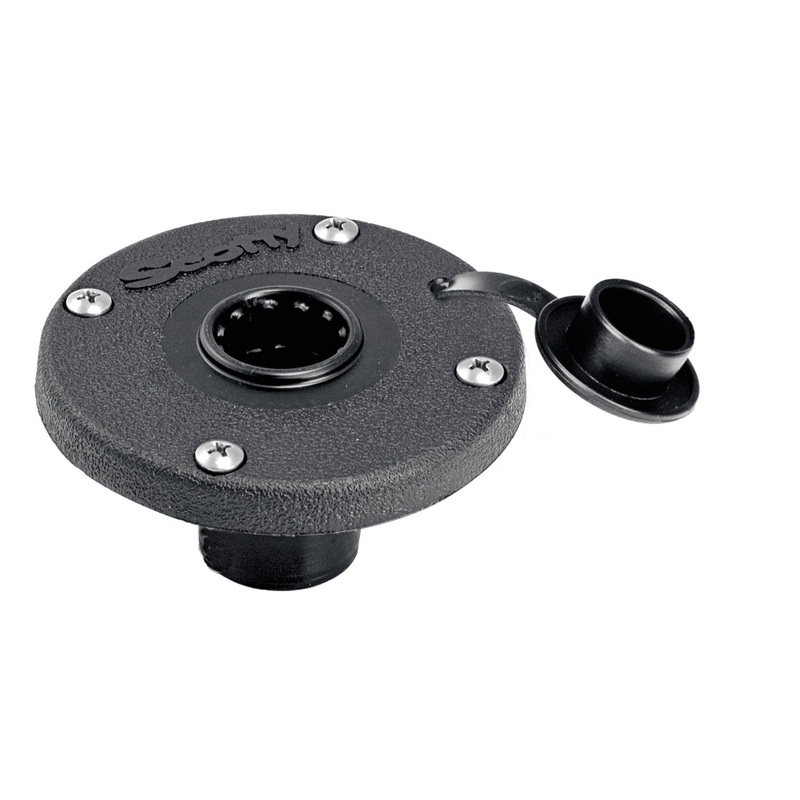 Scotty 344 Round Flush Deck Mount – 344-BK