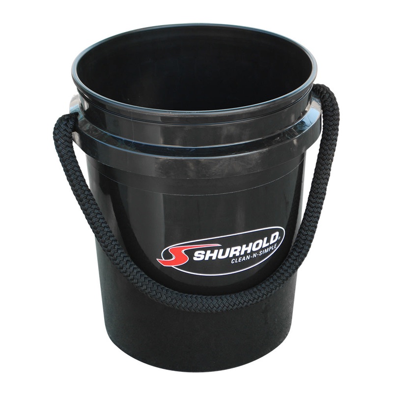 Shurhold World’s Best Rope Handle Bucket – 5 Gallon – Black – 2452