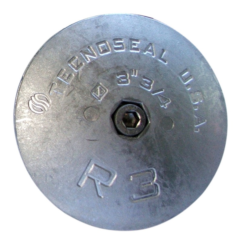 Tecnoseal R3AL Rudder Anode – Aluminum – 3-3/4 Diameter – R3AL