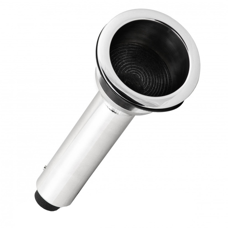 Whitecap Rod/Cup Holder – 304 Stainless Steel – 15  degree  – S-0628C