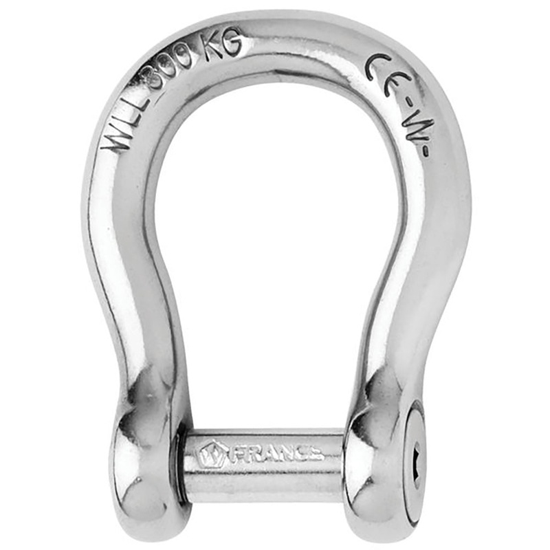 Wichard Self-Locking Allen Head Pin Bow Shackle – 6mm Diameter – 1/4 – 1343