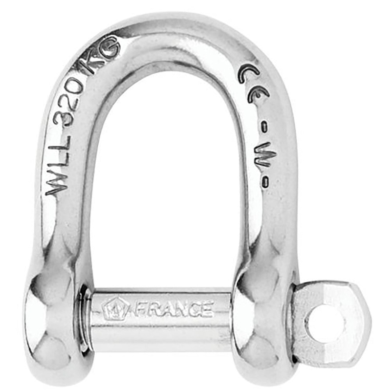 Wichard Self-Locking D Shackle – 12mm Diameter – 15/32 – 1206
