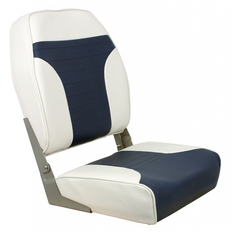 Springfield High Back Multi-Color Folding Seat – White/Blue – 1040667