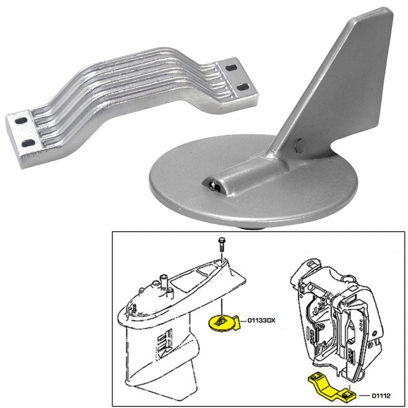 Tecnoseal Anode Kit w/Hardware – Yamaha 150-200HP – Magnesium – 21101MG