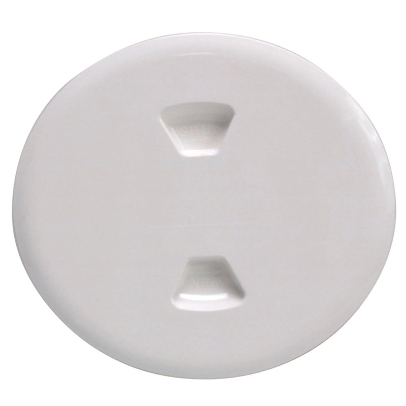 Beckson 5 Twist-Out Deck Plate – White – DP50-W