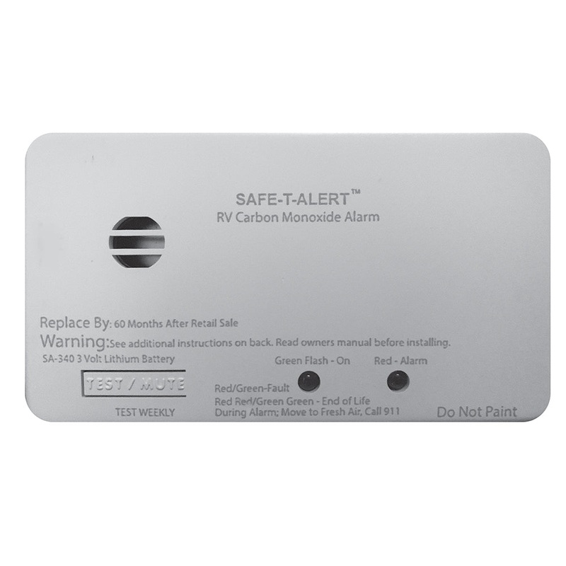 Safe-T-Alert SA-340 White RV Battery Powered CO2 Detector – Rectangle – SA-340-WT