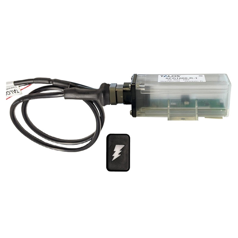TALOS Remote Housing Lightning Detection System w/3′ Cable – Black Rectangular Indicator w/Translucent Housing