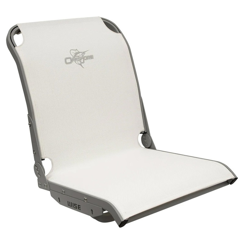 Wise 3374 Aero X Cool-Ride Mesh Mid-Back Boat Seat – White – 3374-784