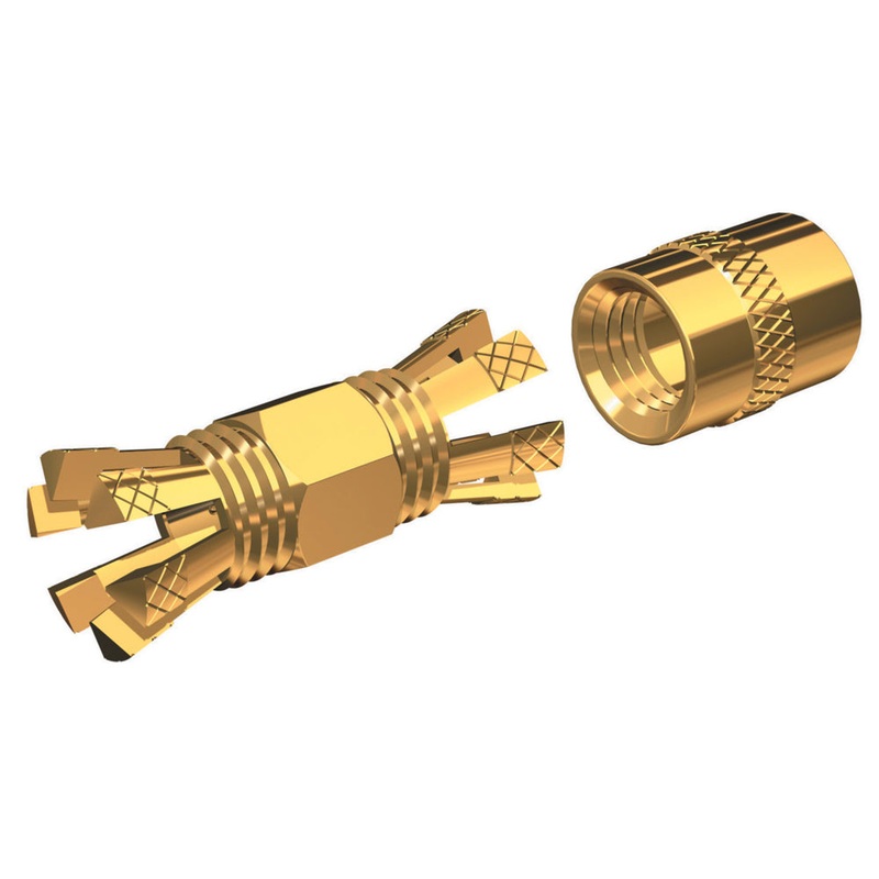 Shakespeare PL-258-CP-G Gold Splice Connector For RG-8X or RG-58/AU Coax. – PL-258-CP-G