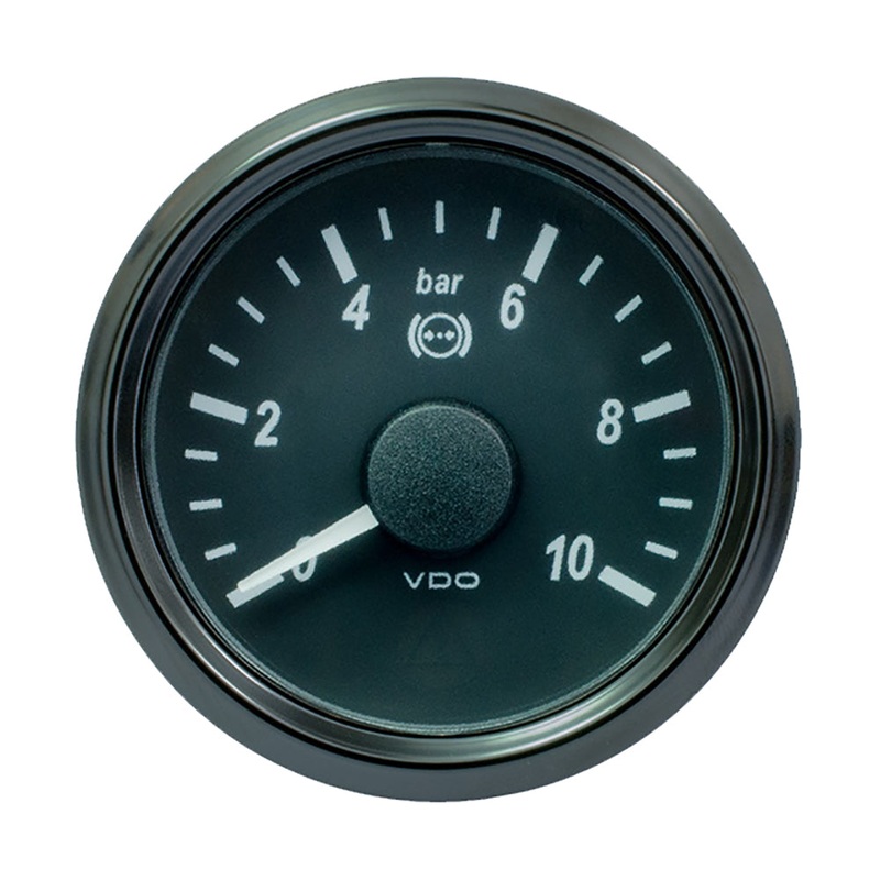 VDO SingleViu 52mm (2-1/16) Brake Pressure Gauge – 10 Bar – 0-5V – A2C1800340030