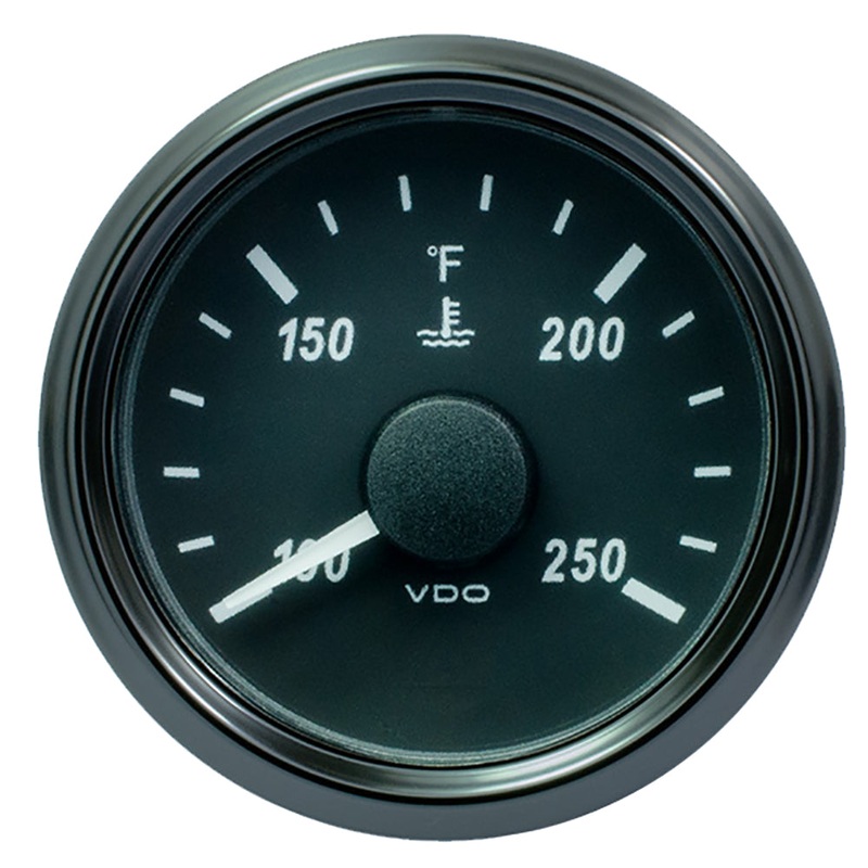 VDO SingleViu 52mm (2-1/16) Water Temp. Gauge – 250  degree  F – 291-22 OHM – A2C3833350030