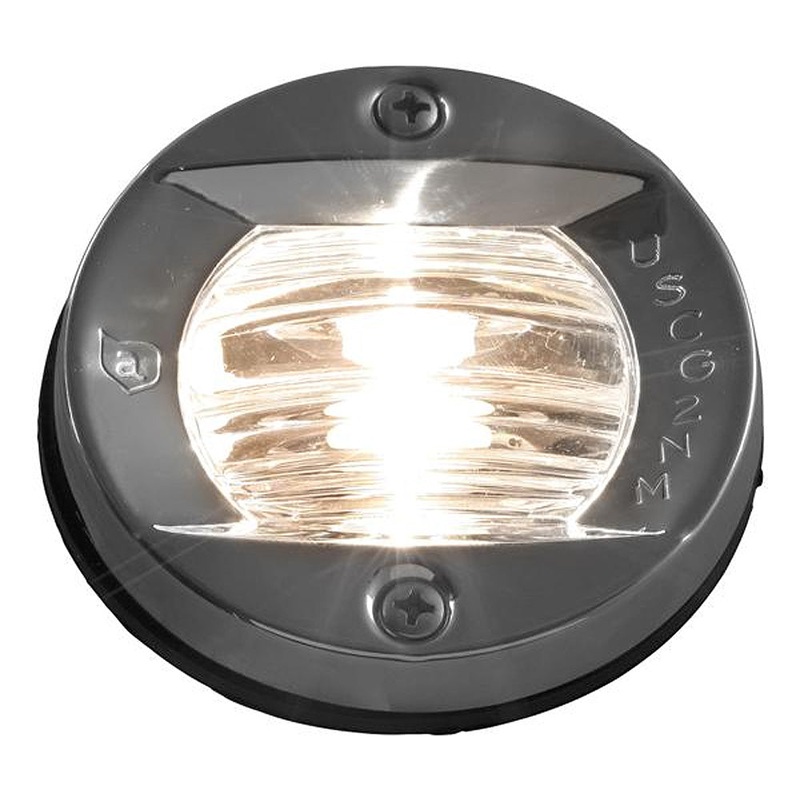 Attwood Vertical, Flush Mount Transom Light – Round – 6356D7