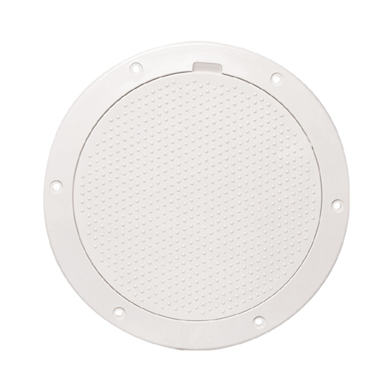 Beckson 6 Non-Skid Pry-Out Deck Plate – White – DP63-W