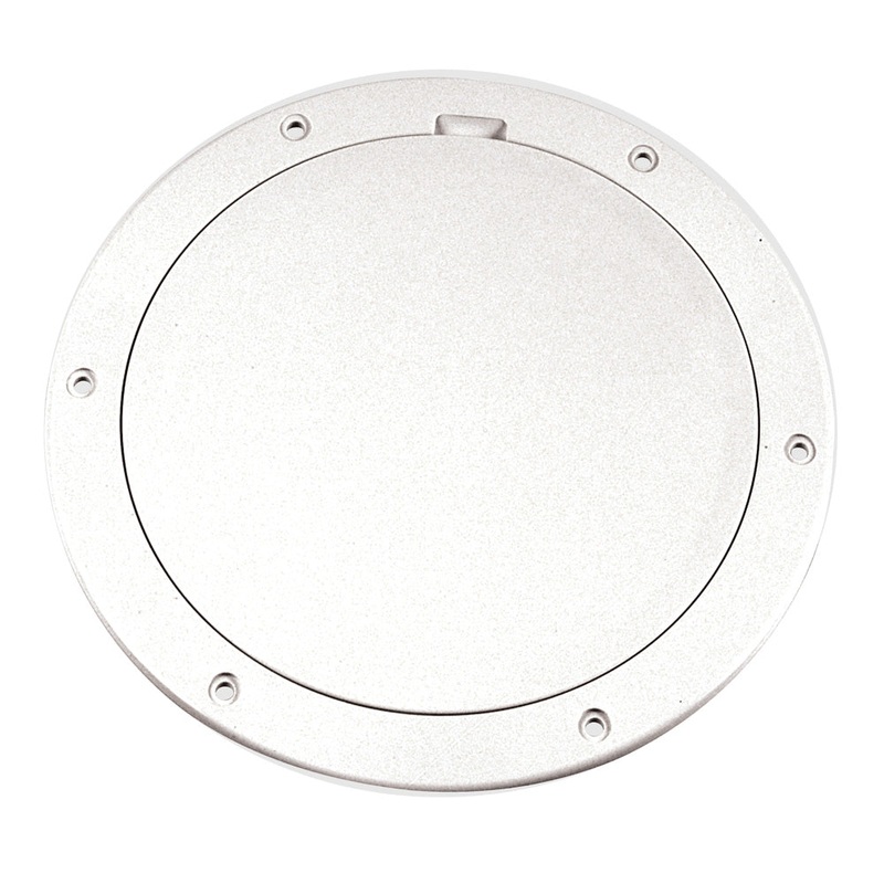 Beckson 6 Smooth Center Pry-Out Deck Plate – White – DP61-W