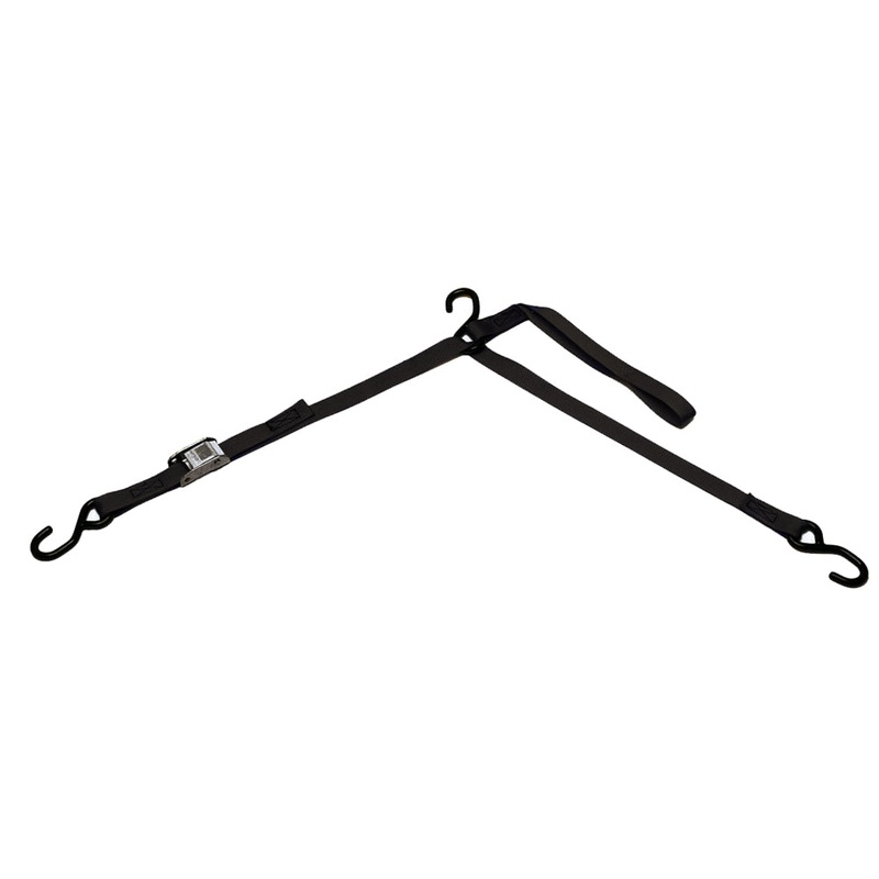BoatBuckle P.W.C. Tri-Down w/Cam Buckle & Soft Hook – 1 x 6′ – F10972BK