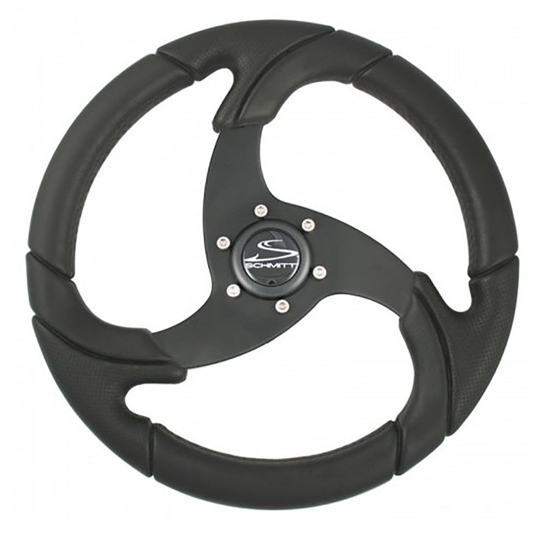 Schmitt & Ongaro Folletto 14.2 Wheel – Black Polished Polyurethane – 3/4 Tapered Shaft w/Black Center Cap – PU026104-R