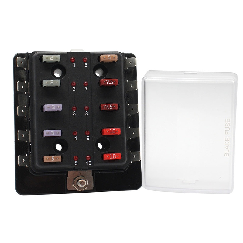 Cole Hersee Standard 10 MINI Series Fuse Block w/LED Indicators – 880026-BP