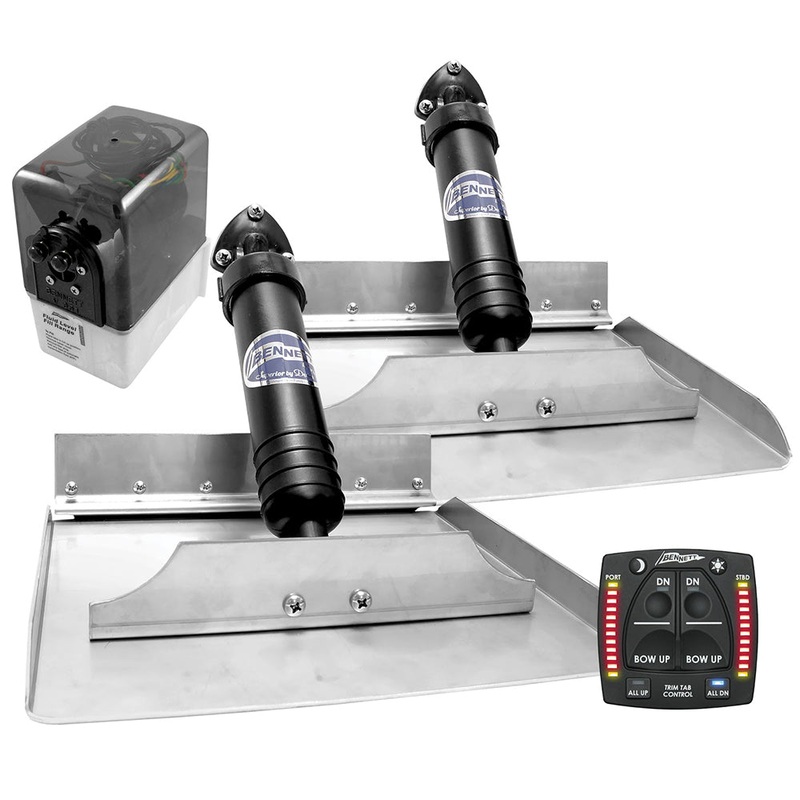 Bennett Marine 12×12 Hydraulic Trim Tab System w/One Box Indication – 1212OBI