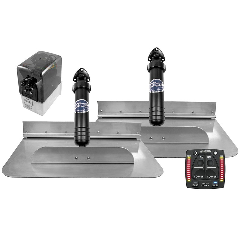 Bennett Marine 18×12 Hydraulic Trim Tab System w/One Box Indication – 1812OBI