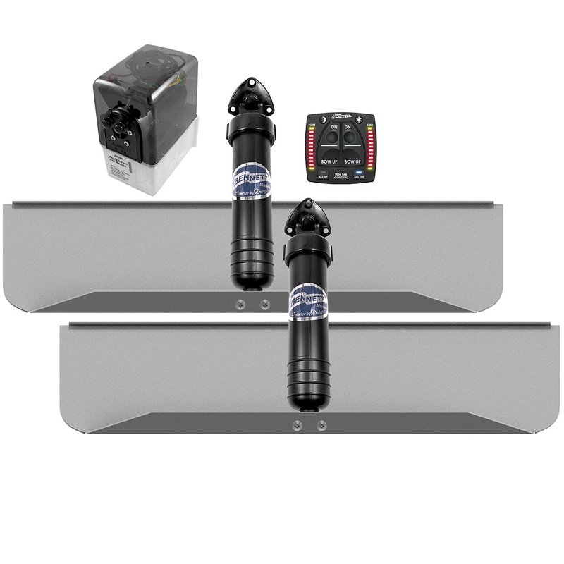 Bennett Marine 30×9 Hydraulic Trim Tab System w/One Box Indication – 309OBI