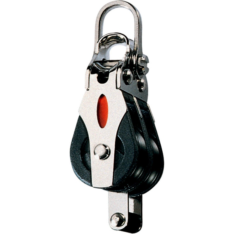 Ronstan Series 20 Ball Bearing Block – Double – Becket – 2-Axis Shackle Head – RF20212