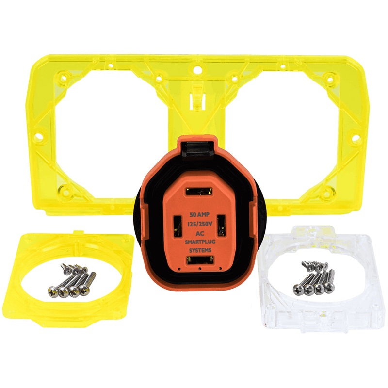 SmartPlug 50AMP Single Receptacle Kit for Eaton Lighthouse Pedestal Retro-Fit Conversion Kits – LHRF50ASSY