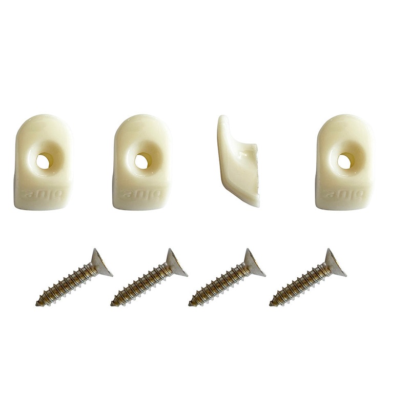 Blue Performance White Hooks & Screws – 4 Pieces – PC980