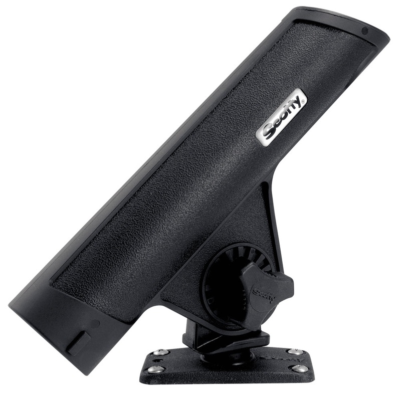 Scotty 351 Rodmaster II Rod Holder w/244 Flush Deck Mount – Black – 351