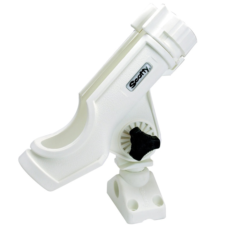 Scotty Powerlock Rod Holder White w/241 Side/Deck Mount – 230-WH