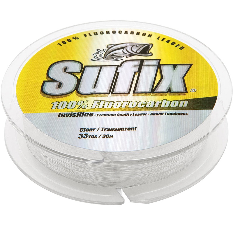 Sufix 100% Fluorocarbon Invisiline  Leader – 150lb – 33yds – 683-150