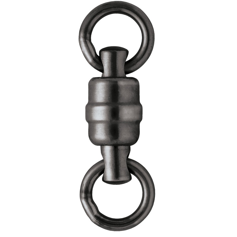 VMC BSHBSWR Black Stainless Steel Heavy-Duty Ball Bearing Swivel #2 – 160lb *3-Pack – BSHBSWR#2
