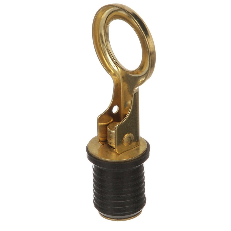 Attwood Snap-Handle Brass Drain Plug – 1 Diameter – 7524A7