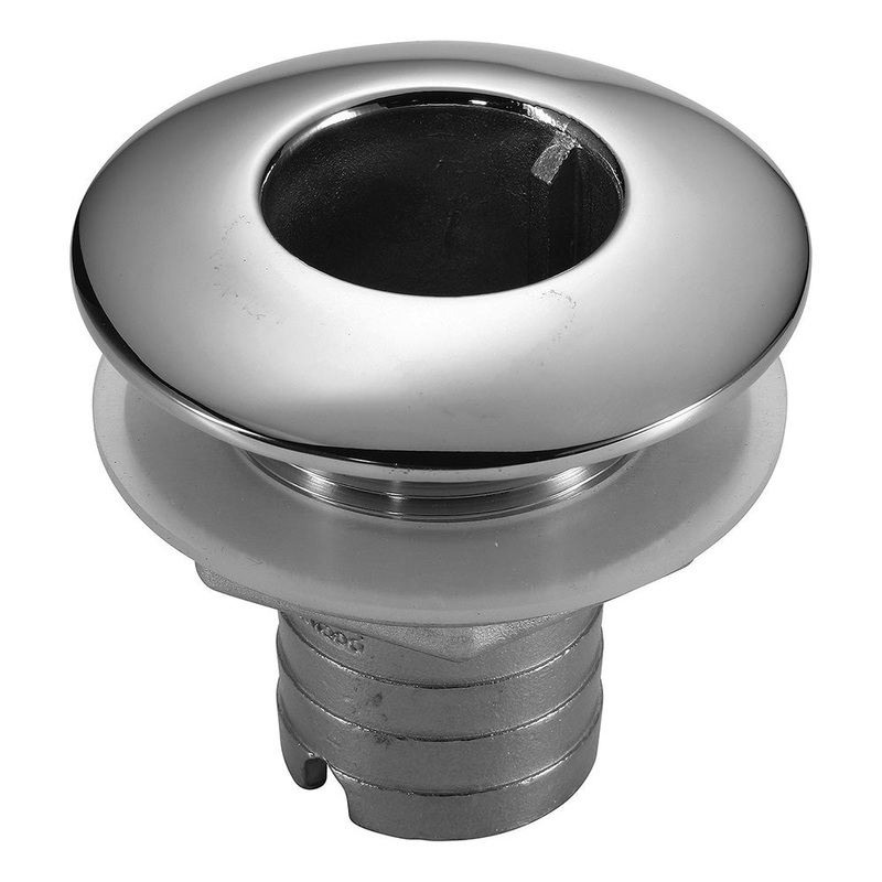 Attwood Stainless Steel Thru-Hull Short Straight Barbed – 1-1/4 Inner Diameter – 66544-3