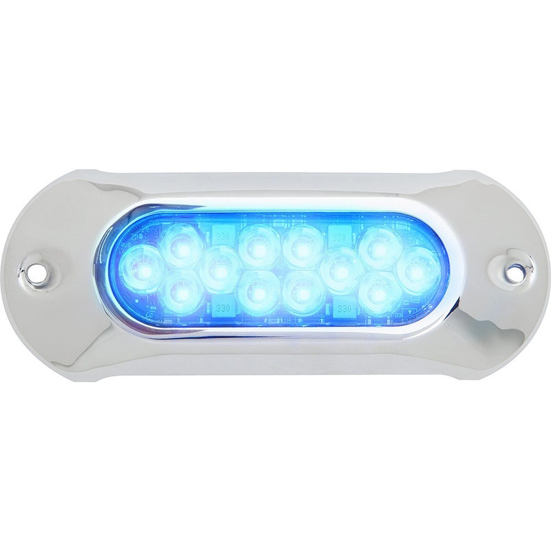 Attwood LightArmor HPX Underwater Light – 12 LED & Blue – 66UW12B-7