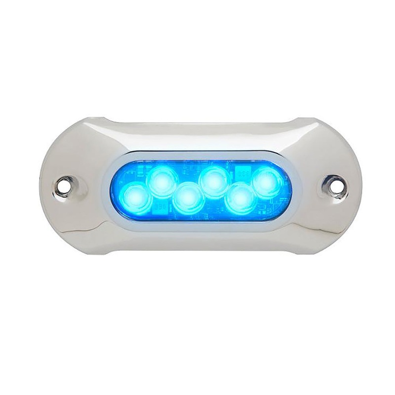 Attwood LightArmor HPX Underwater Light – 6 LED & Blue – 66UW06B-7