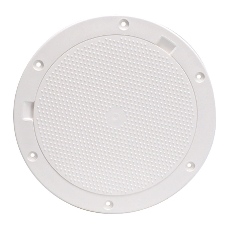 Beckson 8 Non-Skid Pry-Out Deck Plate – White – DP83-W